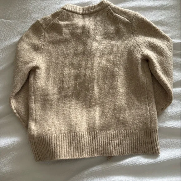 Abercrombie & Fitch Beige Cardigan Sweater - Picture 2 of 4